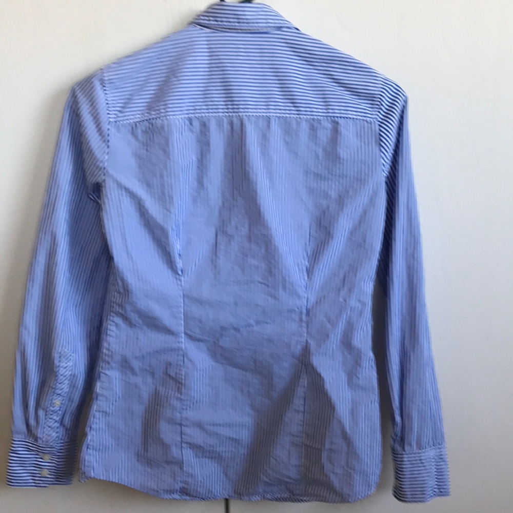 Button Down Vertical Striped Shirt - image 3